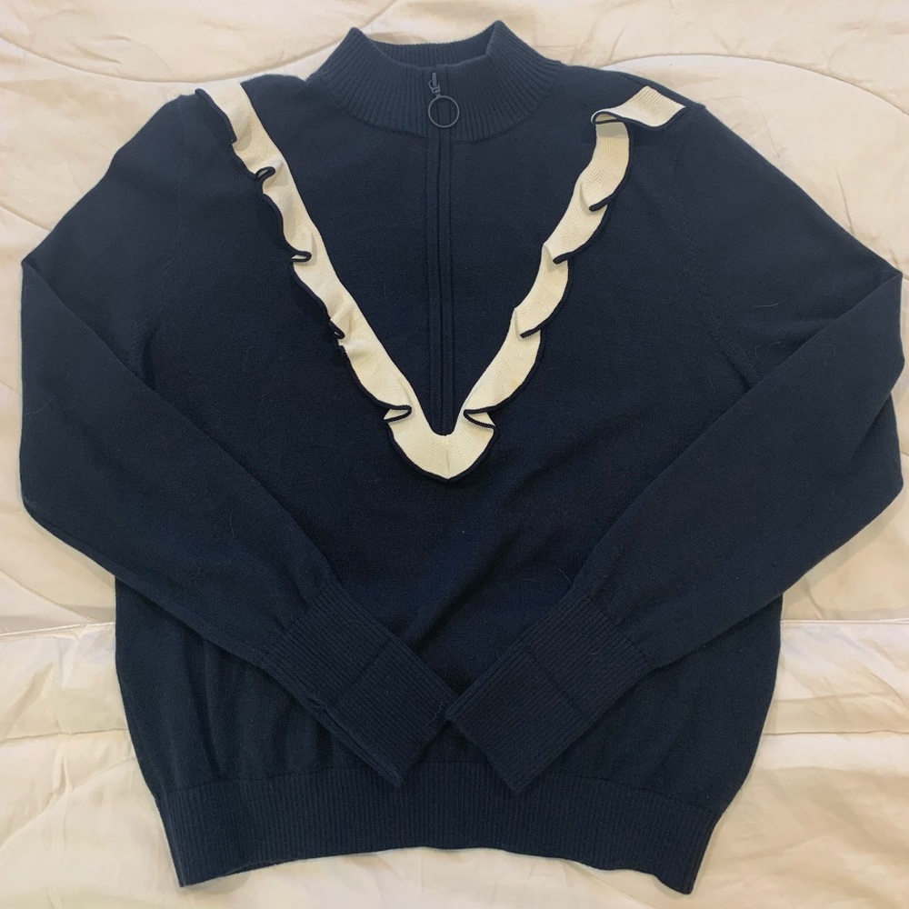 TORY BURCH SPORT Cashmere Ruffle Sweater